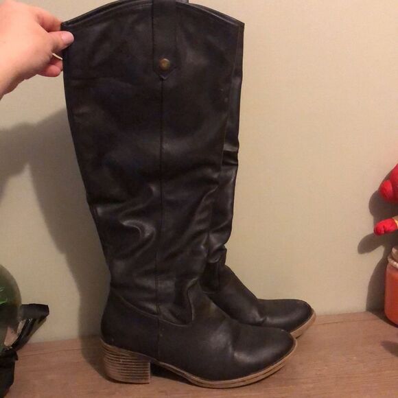 Rampage size 7.5 realto brown below knee to knee high boots - Picture 2 of 10